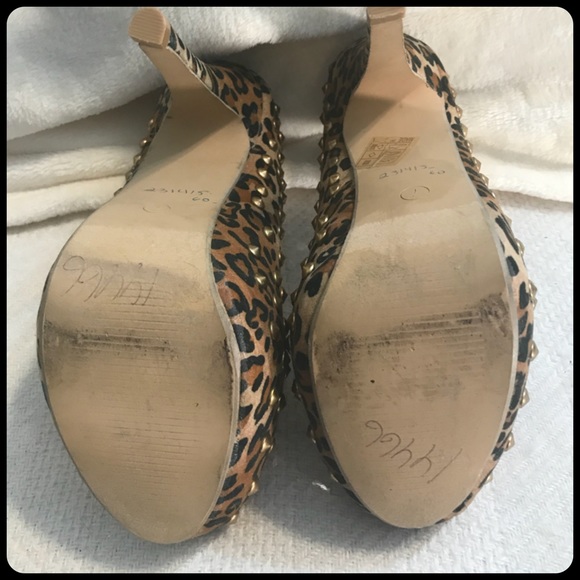 Ami Clubwear Leopard studded Platform Stilettos - Picture 5 of 7